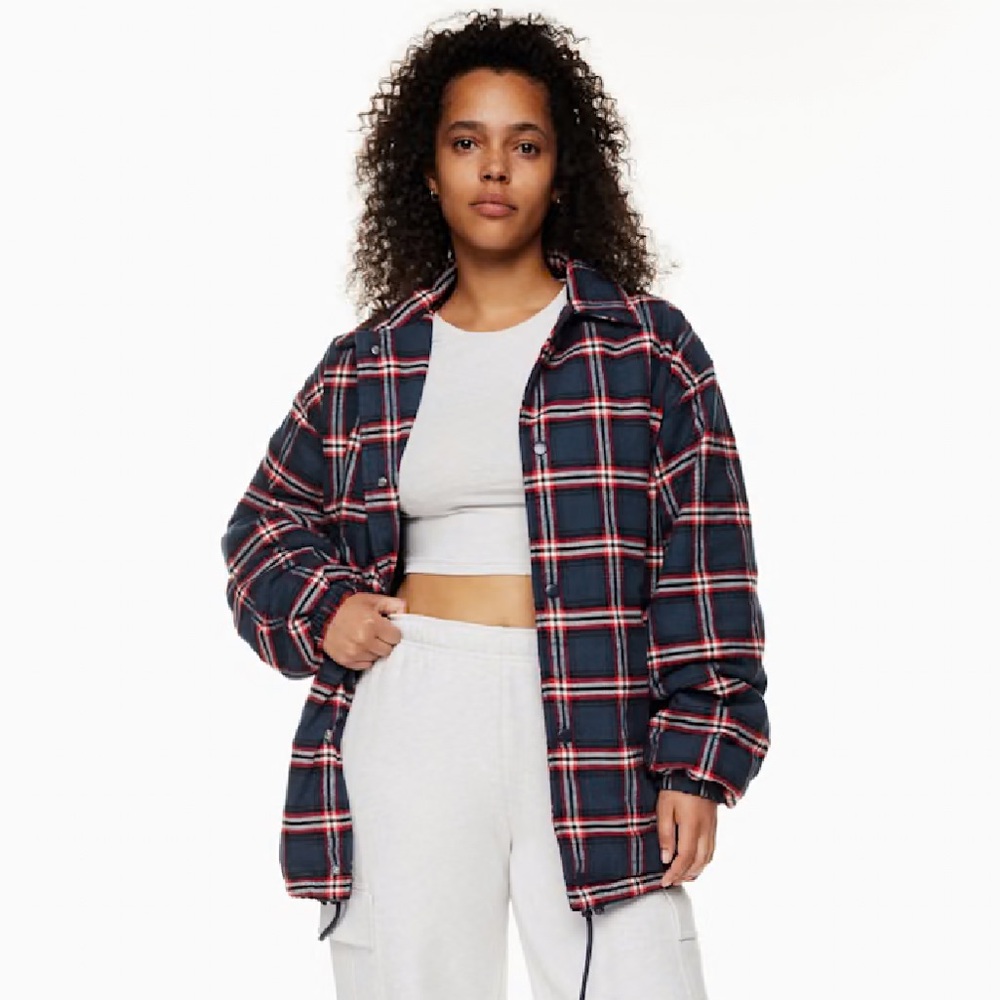 Aritzia | Tna | Coaches | Jacket | Plaid